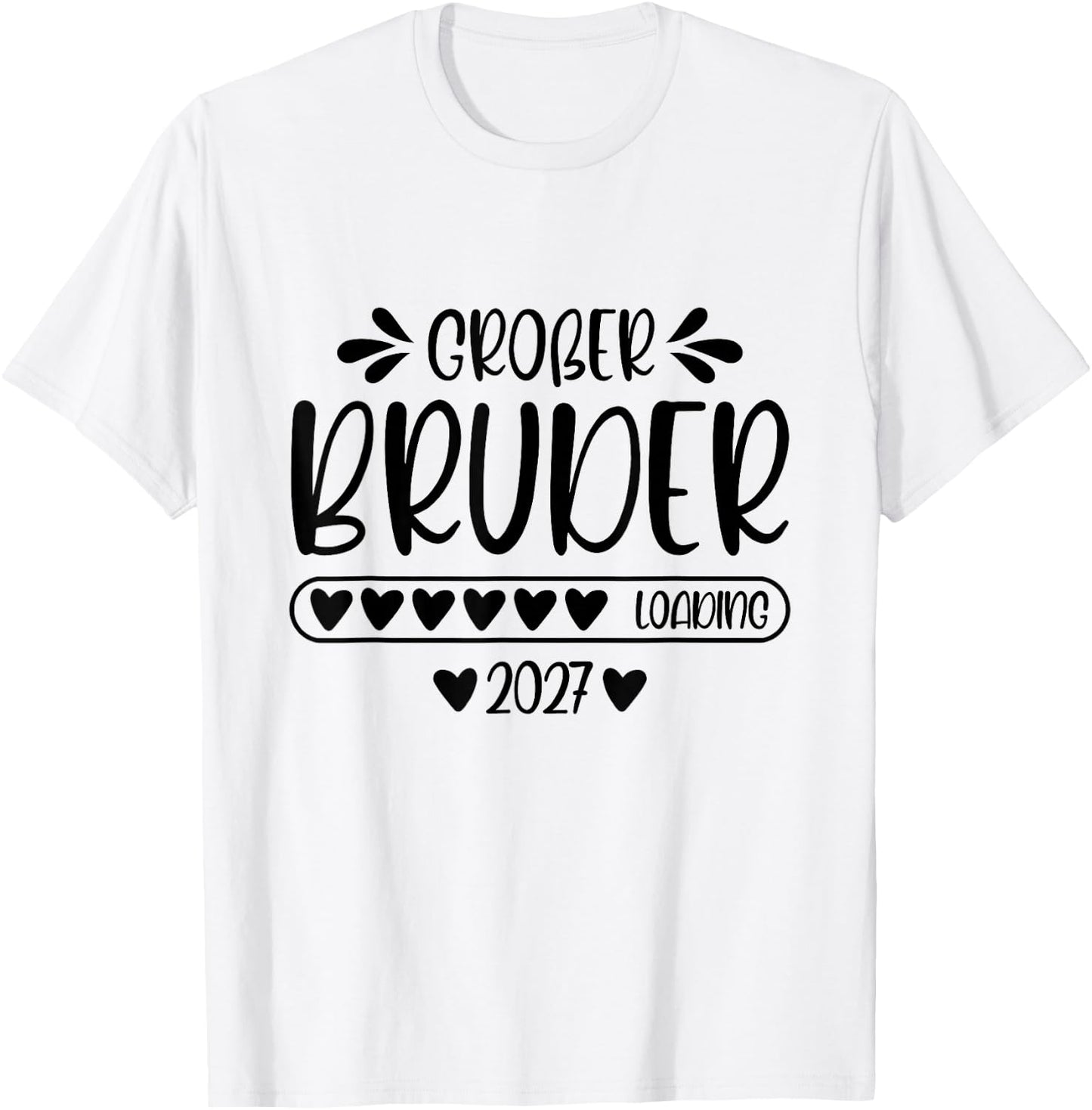 Großer Bruder 2027 Loading Schwangerschaft verkünden Kinder T-Shirt - T-Shirt | White