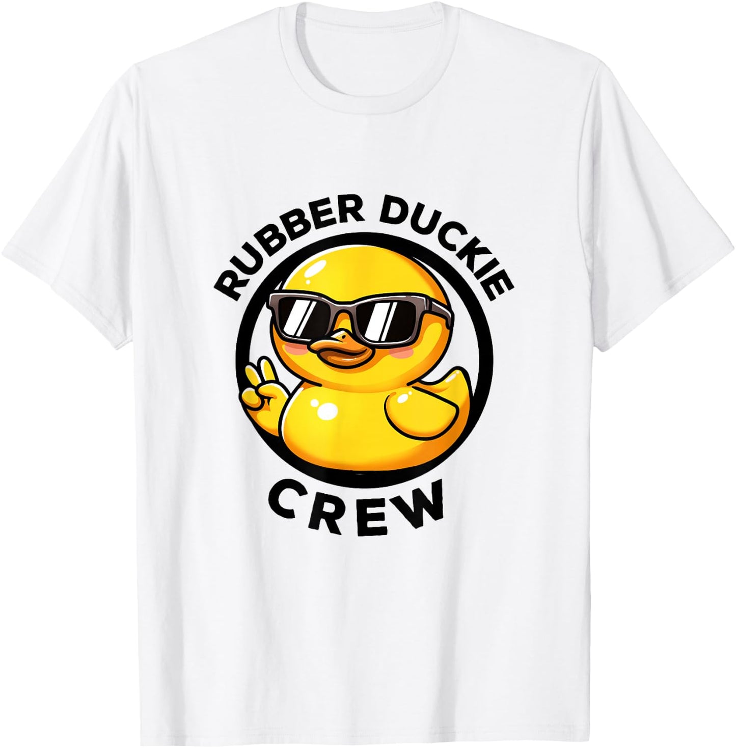 Rubber Duckie Crew I Love Ducks Lovers Funny Rubber Duck T-Shirt - T-Shirt | White