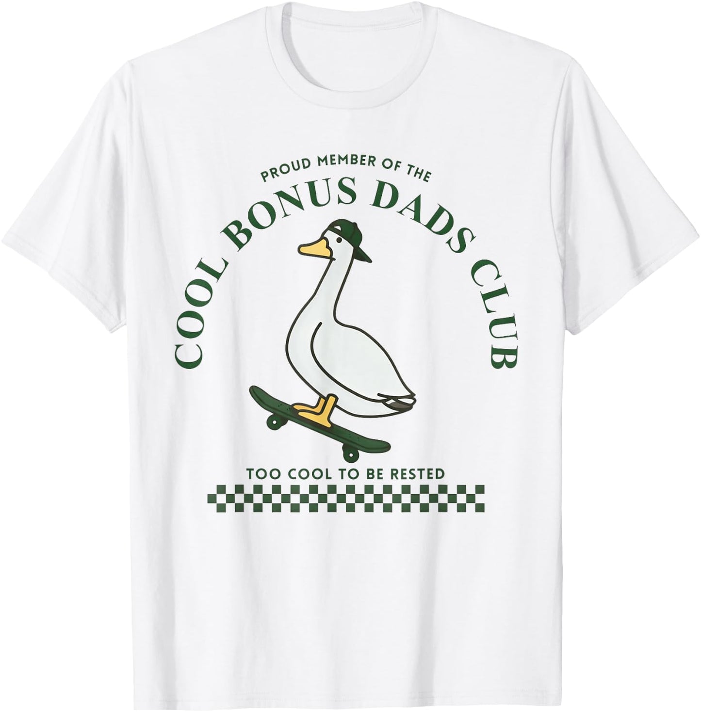 Step Dad, Cool Bonus Dads Club, Father's Day T-Shirt - T-Shirt | White