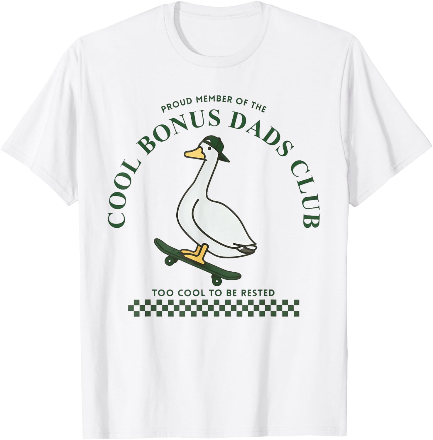 Step Dad, Cool Bonus Dads Club, Father's Day T-Shirt - T-Shirt | White