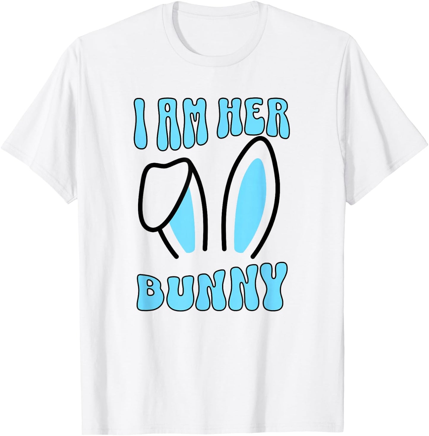 Men's Matching Couple Easter Husband, I Am Her Bunny T-Shirt - T-Shirt | White