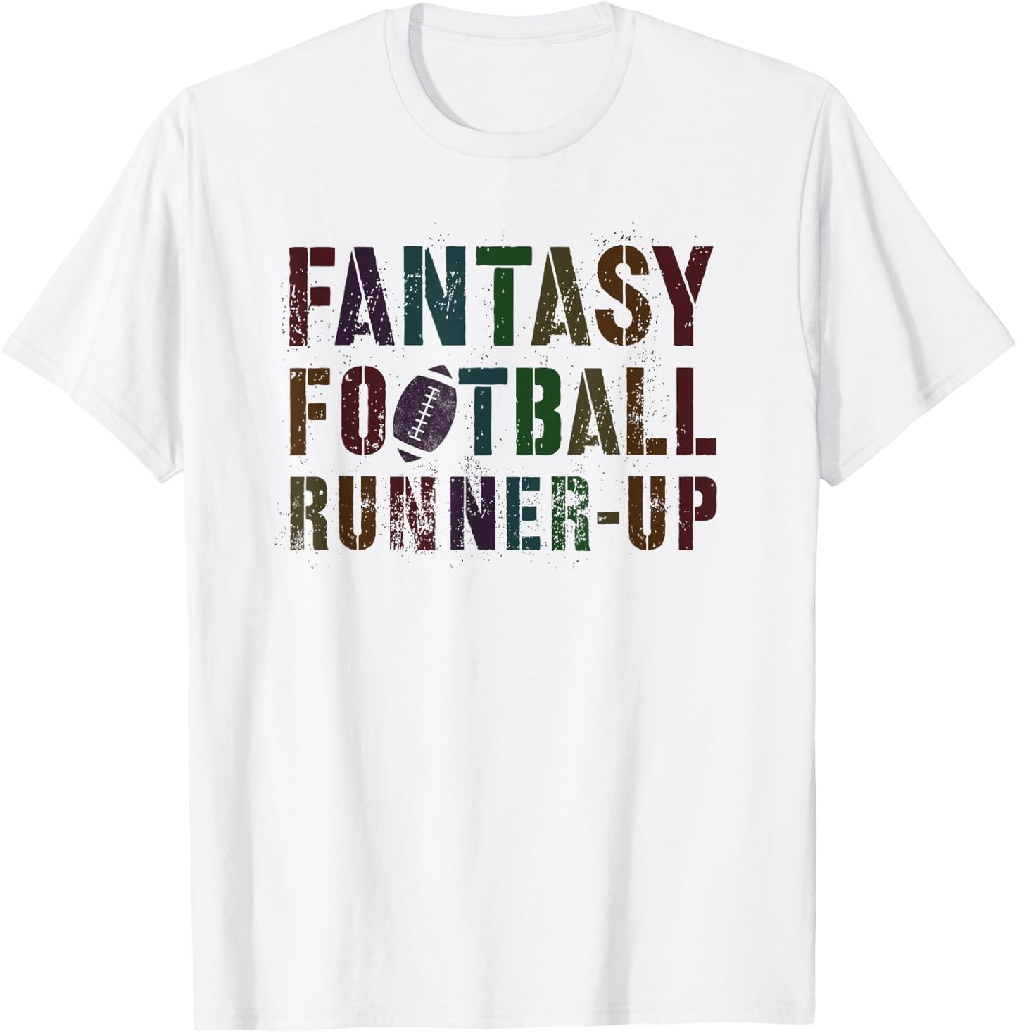 Classic Fantasy Football Runners-Up for Husband, Newcomer, Commish T-Shirt - T-Shirt | White