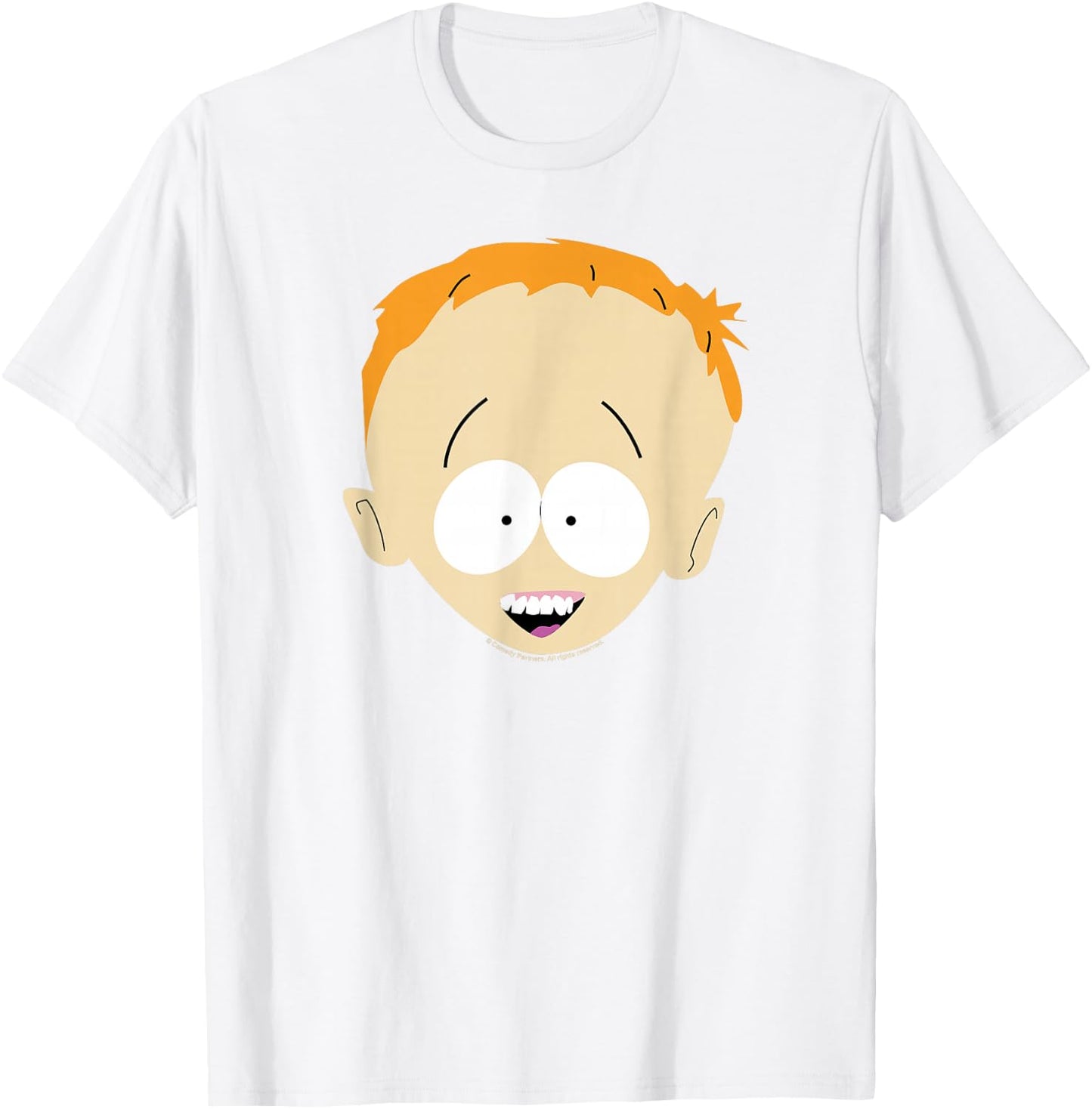 South Park Timmy Smile Face Halloween , Red, S T-Shirt - T-Shirt | White