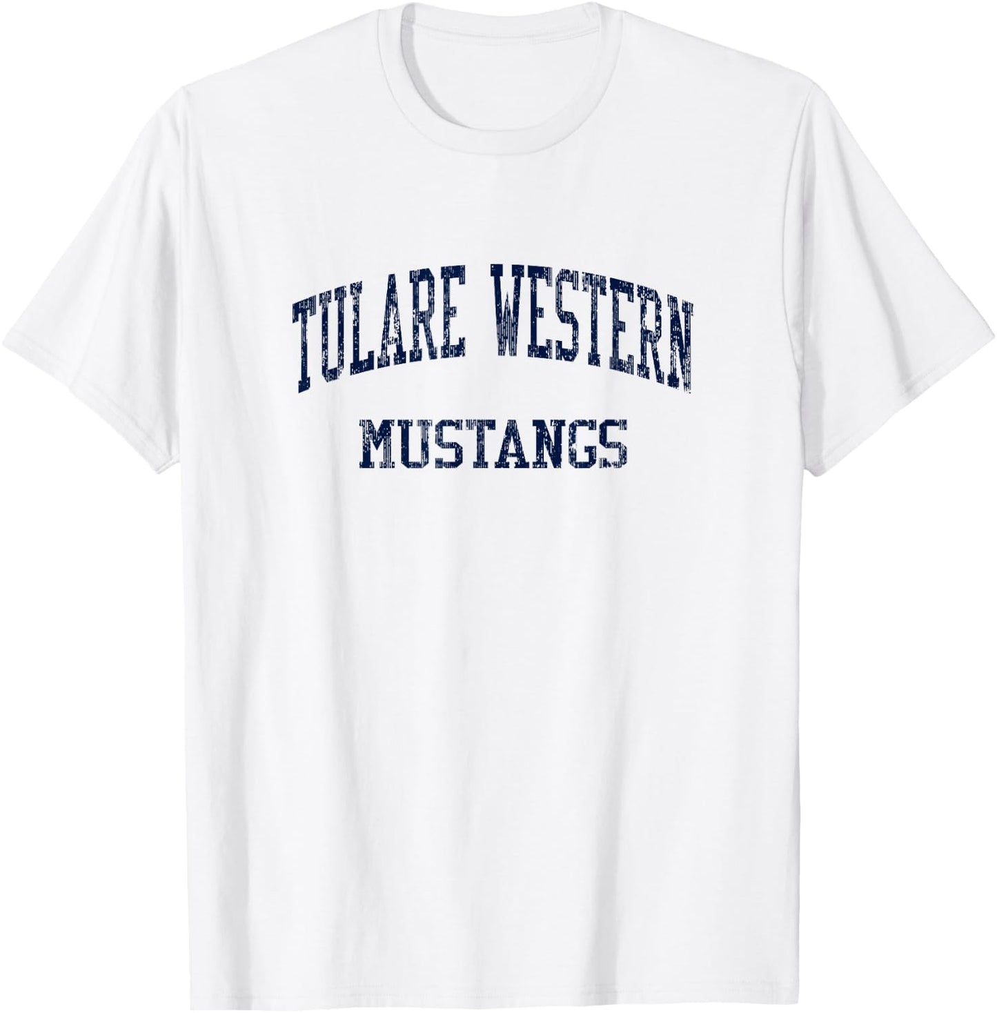 Tulare Western High School HS Tulare CA Vintage Sports T-Shirt - T-Shirt | White