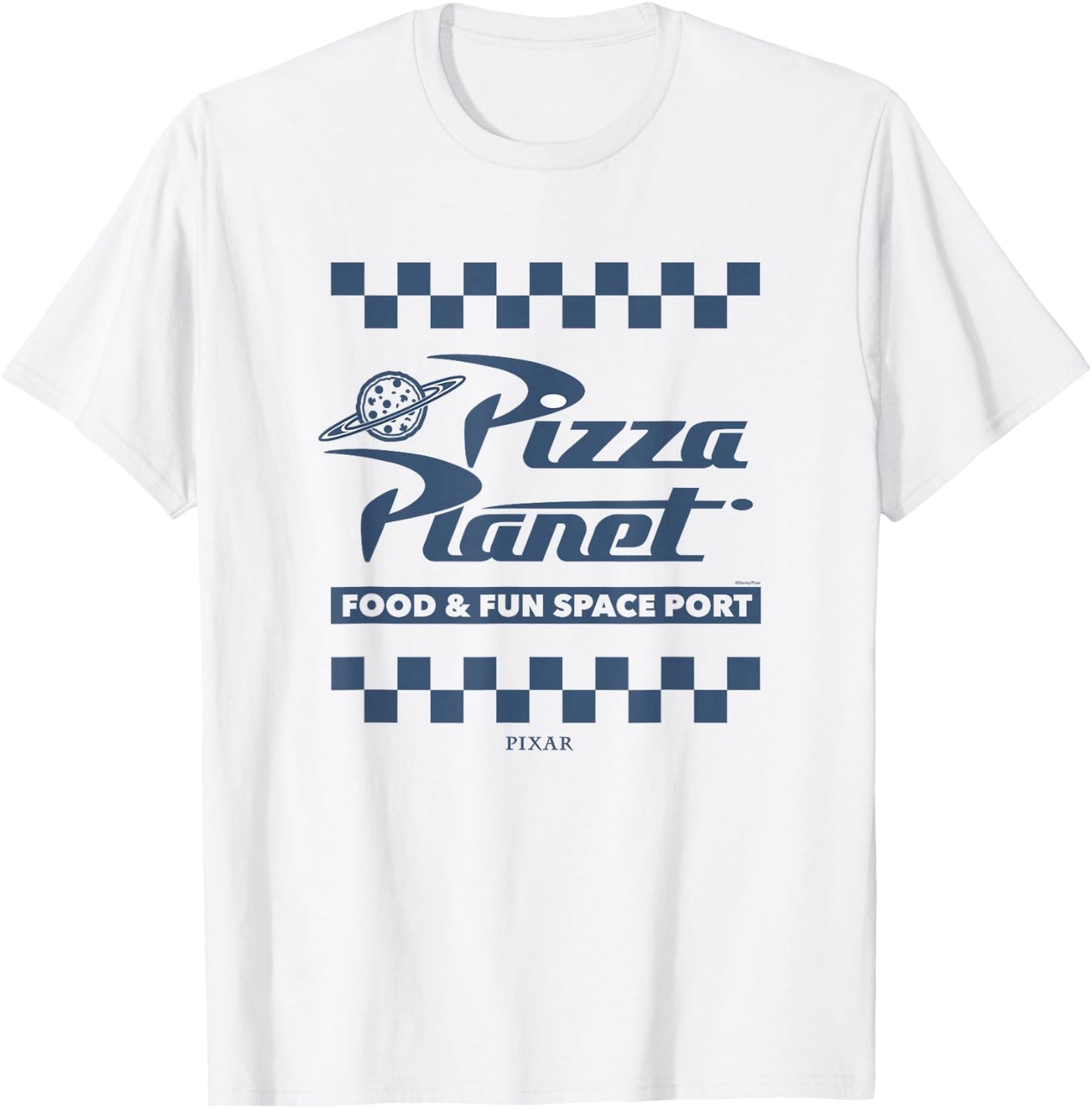 Disney Pixar Toy Story 5 Pizza Planet Logo Poster T-Shirt - T-Shirt | White