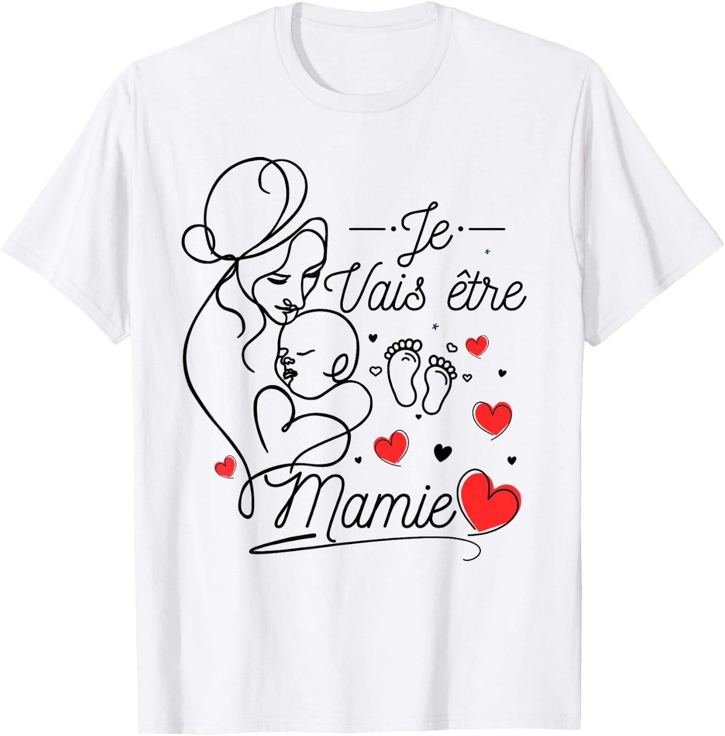 Future Granny 2025 Gift Announcement Pregnancy Grandma , white, S T-Shirt - T-Shirt | White