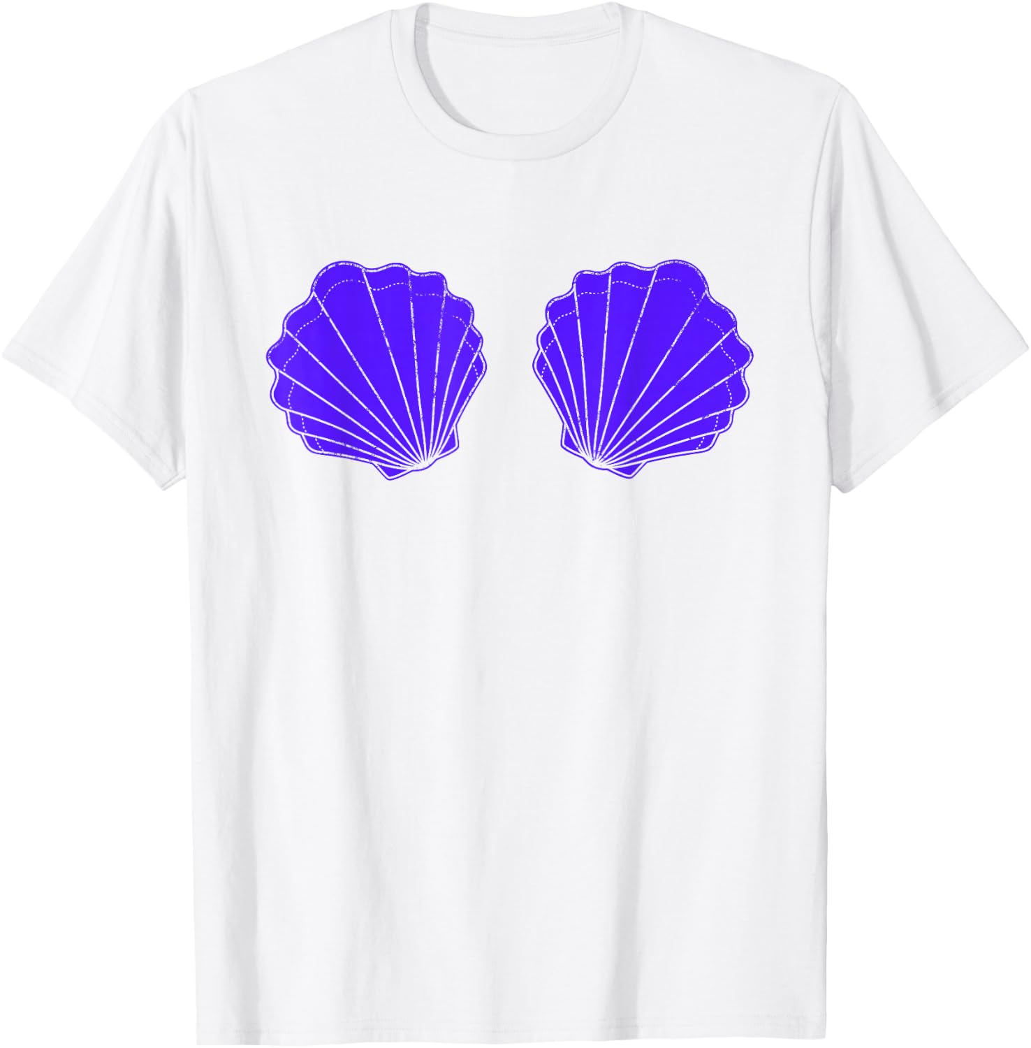 Mermaid Seashell Bikini Sea Shells Mermaid Costume T-Shirt - T-Shirt | White