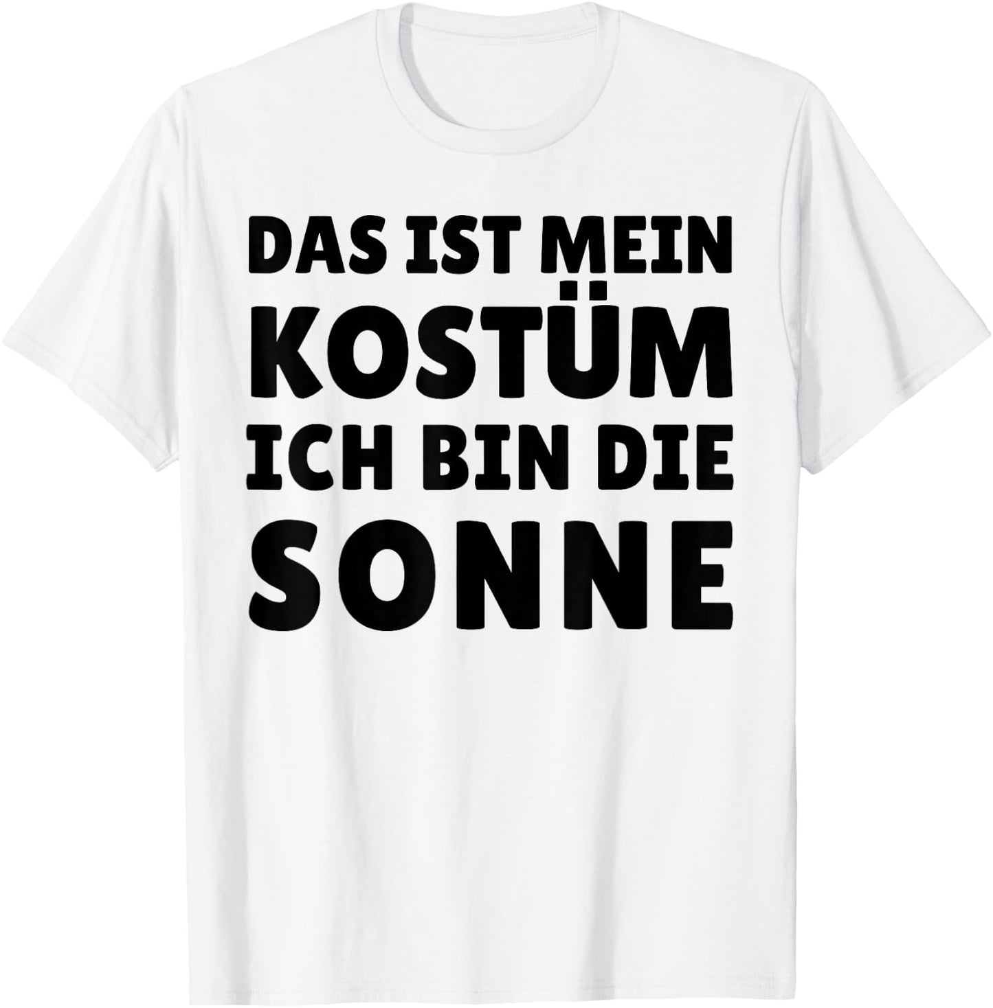 Funny Sun Costume for Carnival Halloween , yellow T-Shirt - T-Shirt | White