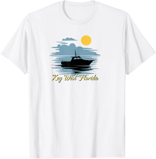 Key West Florida Keys Southernmost Point Souvenir Art T-Shirt - T-Shirt | White