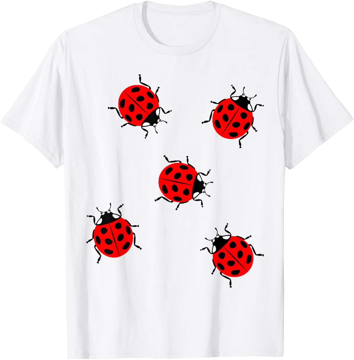 Viele Marienkäfer Süßes Käfer Insekten Sommer T-Shirt - T-Shirt | White