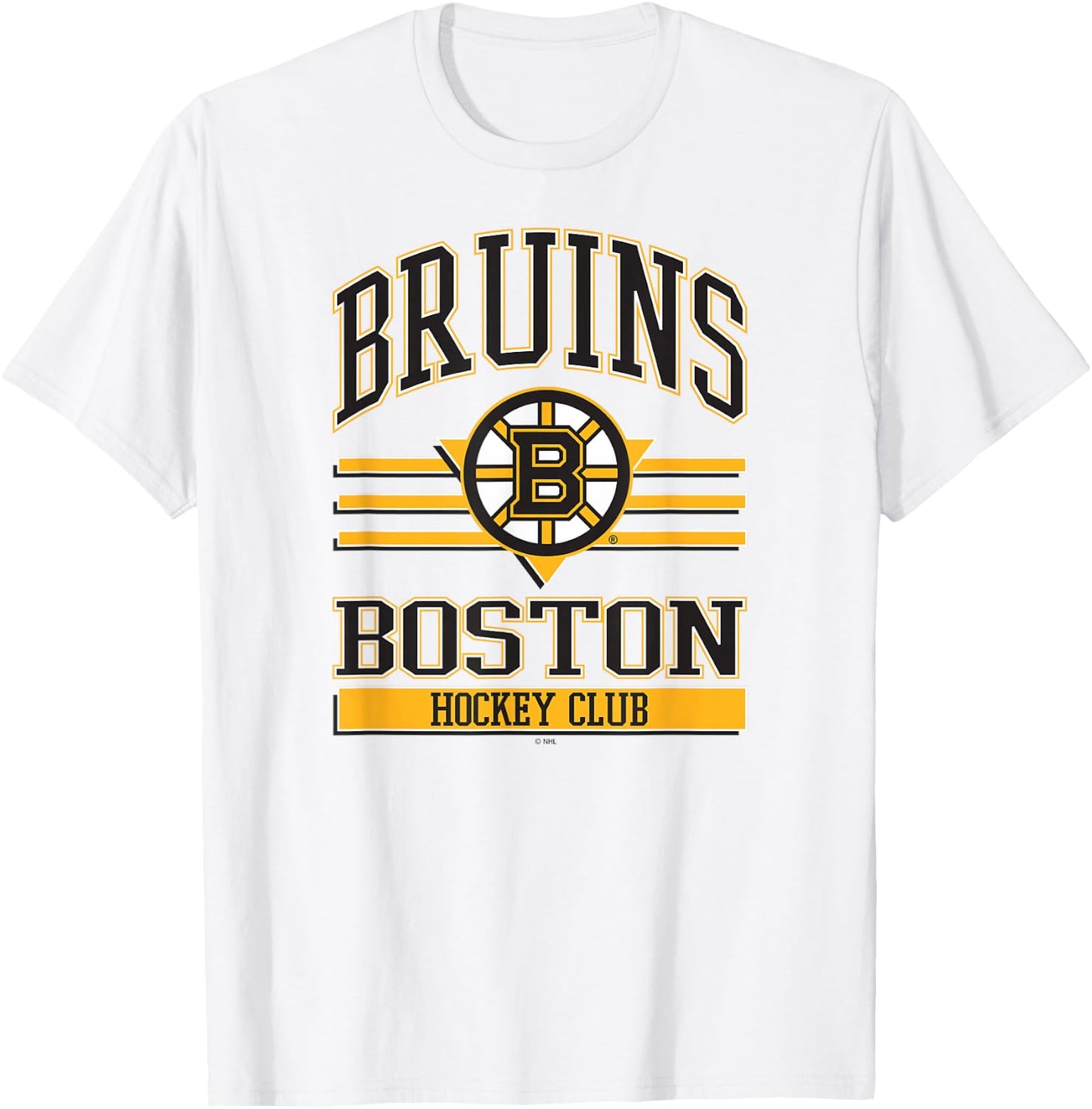 Boston Bruins Hockey Club Gray Officially Licensed T-Shirt - T-Shirt | White