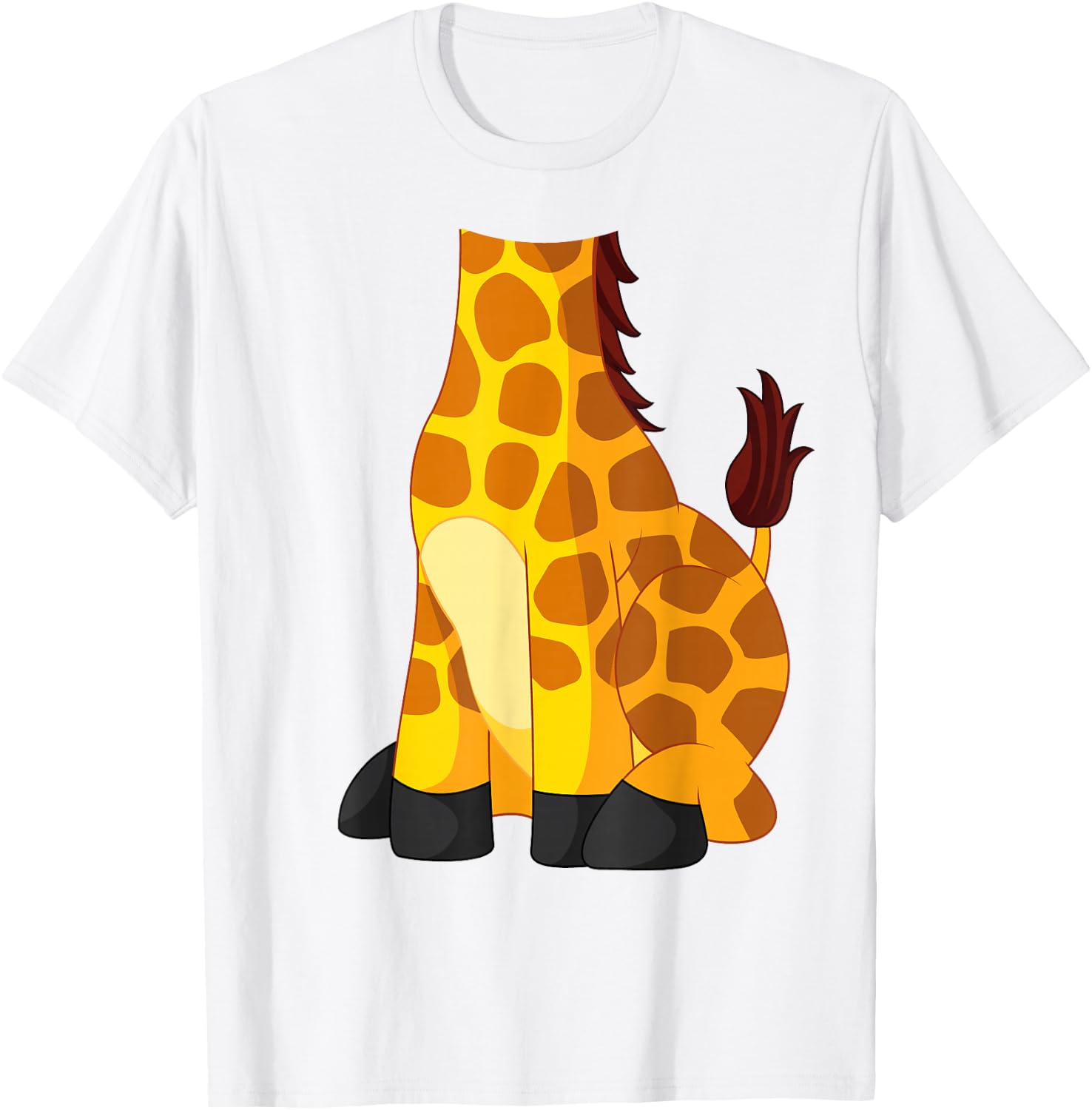 Giraffe Giraffe Costume Shirt , yellow T-Shirt - T-Shirt | White