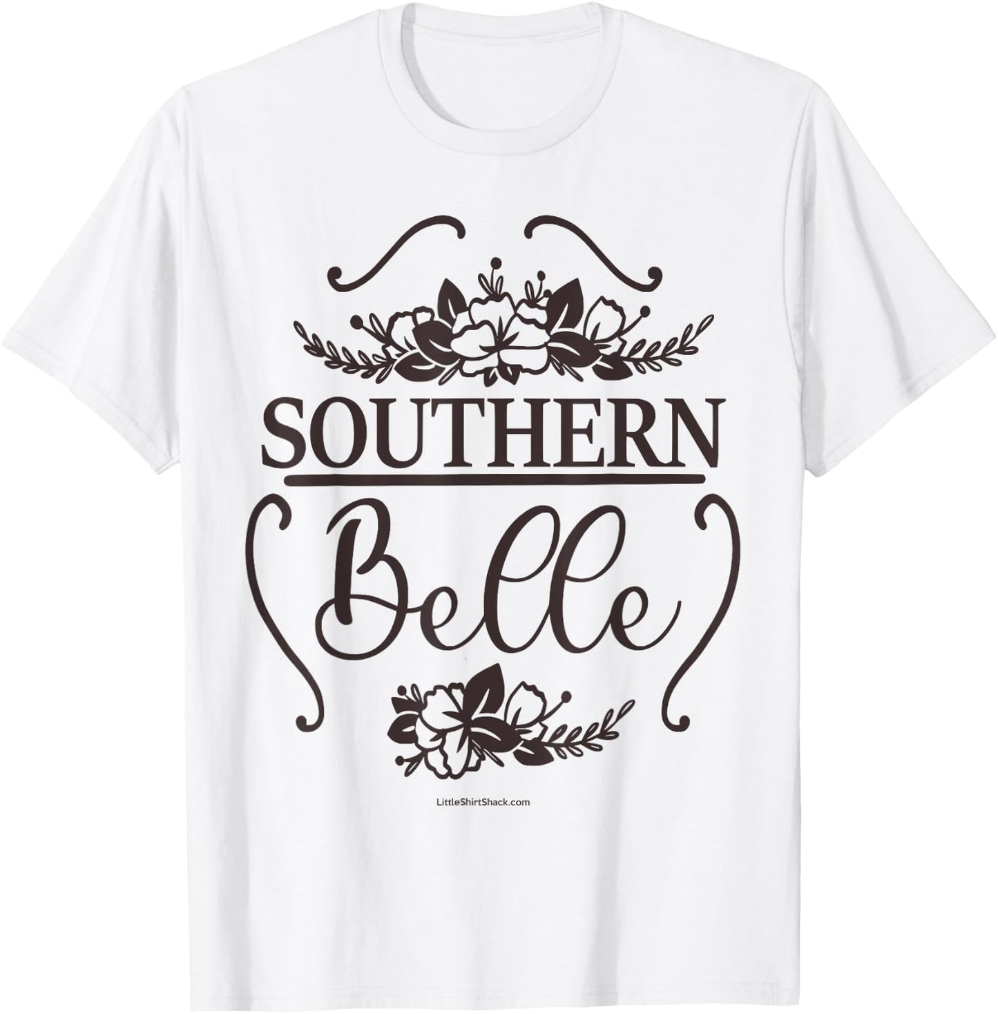Southern Belle. South Country Funny T-Shirt - T-Shirt | White