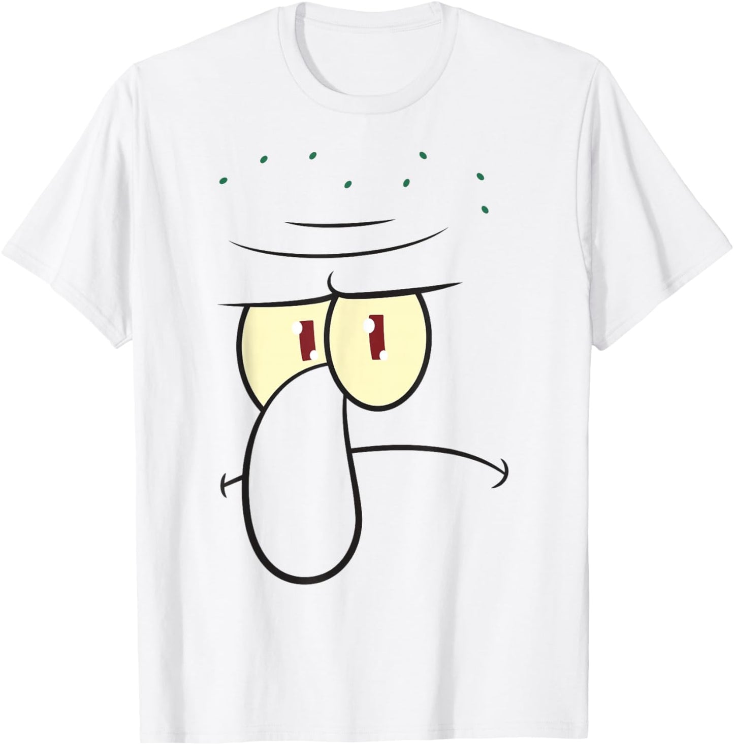 SpongeBob SquarePants Halloween Grumpy Squidward Costume T-Shirt - T-Shirt | White