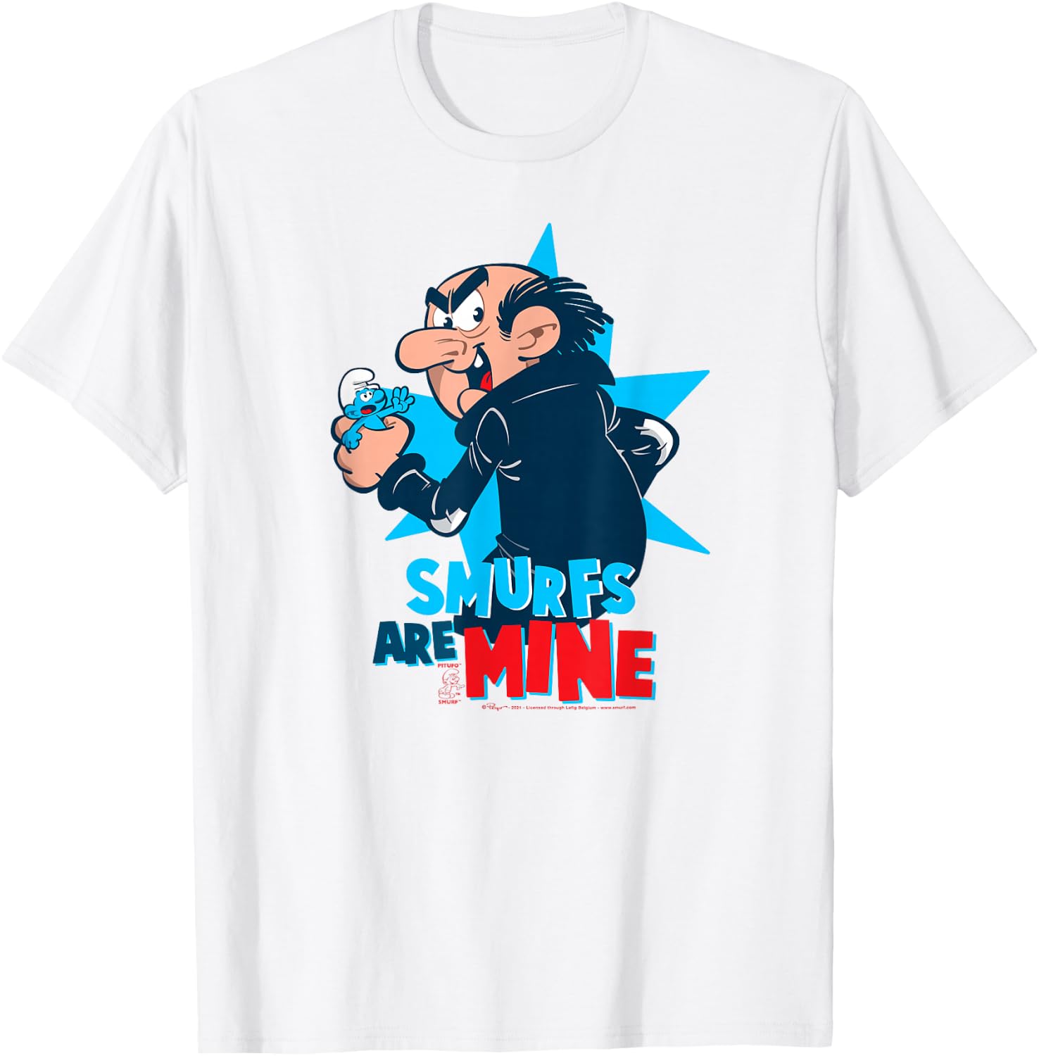 The Smurfs Gargamel Smurfs are Mine T-Shirt - T-Shirt | White