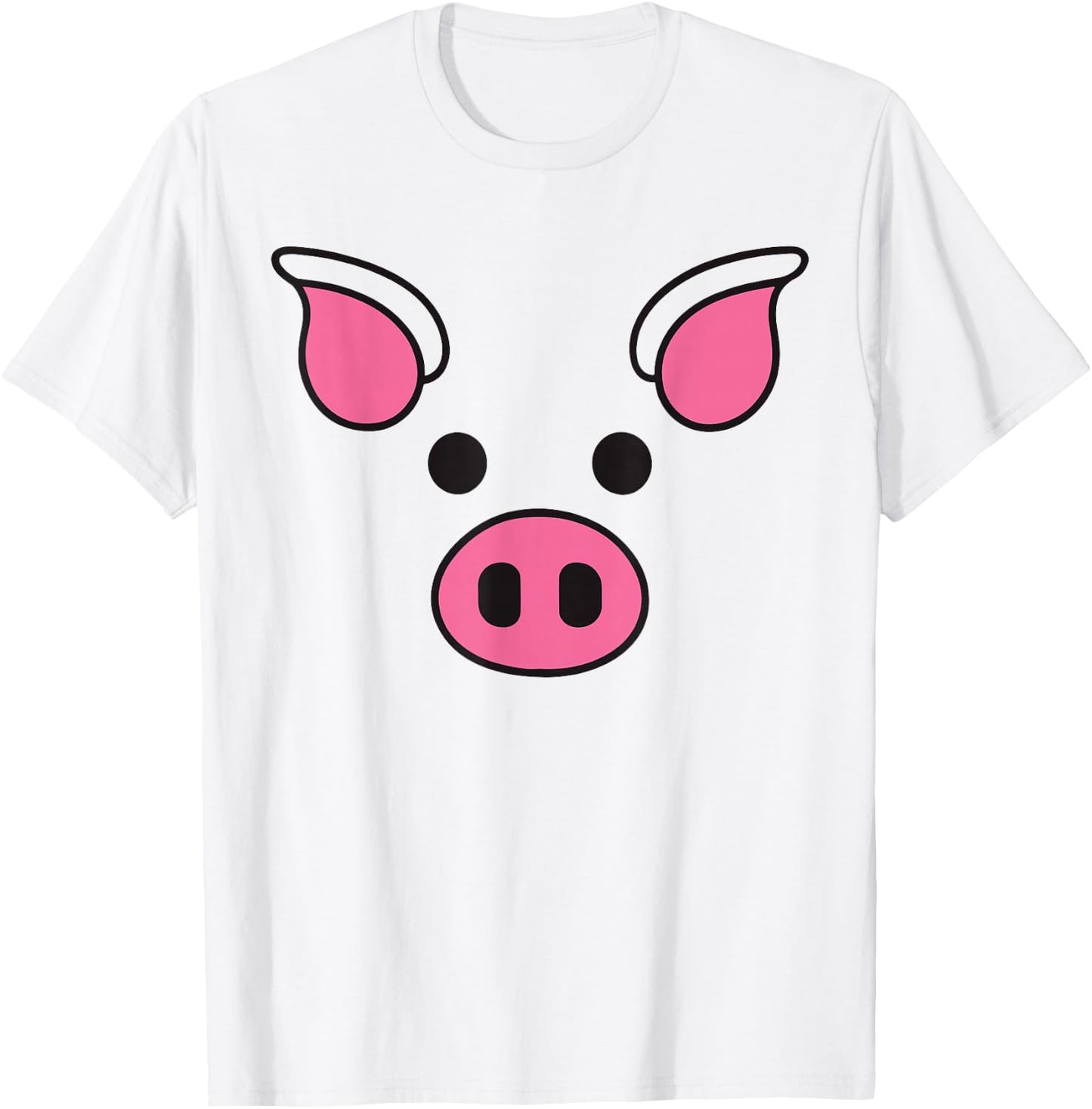 Pig Face Costume for Adult, Child, Men and Women T-Shirt - T-Shirt | White