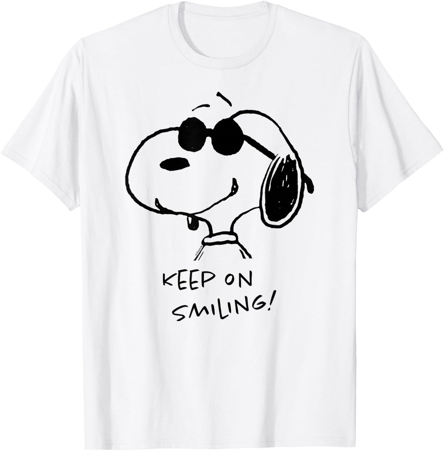 Peanuts – Cool Joe Keep On Smiling T-Shirt - T-Shirt | White