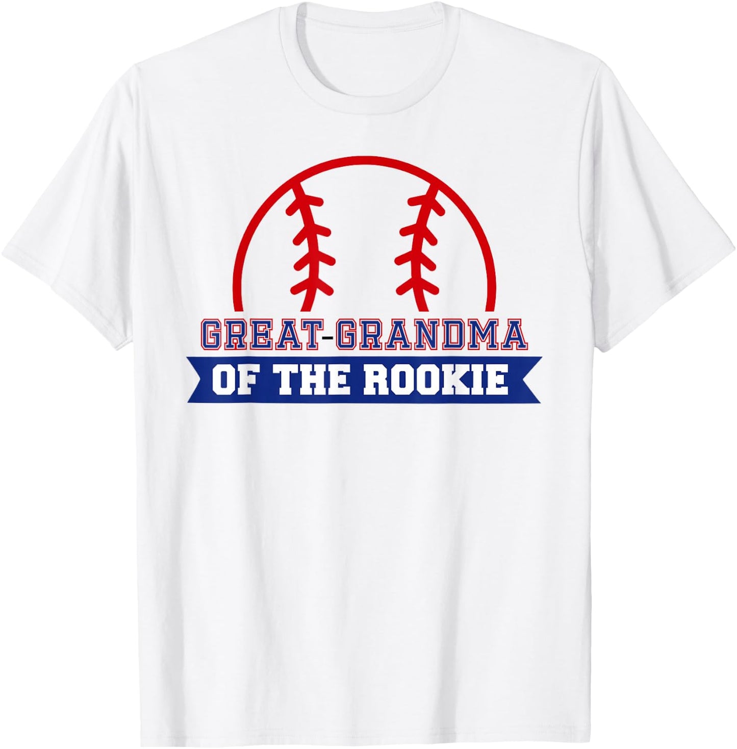 Great-Grandma of Rookie 1st Birthday Baseball Theme Matching T-Shirt - T-Shirt | White