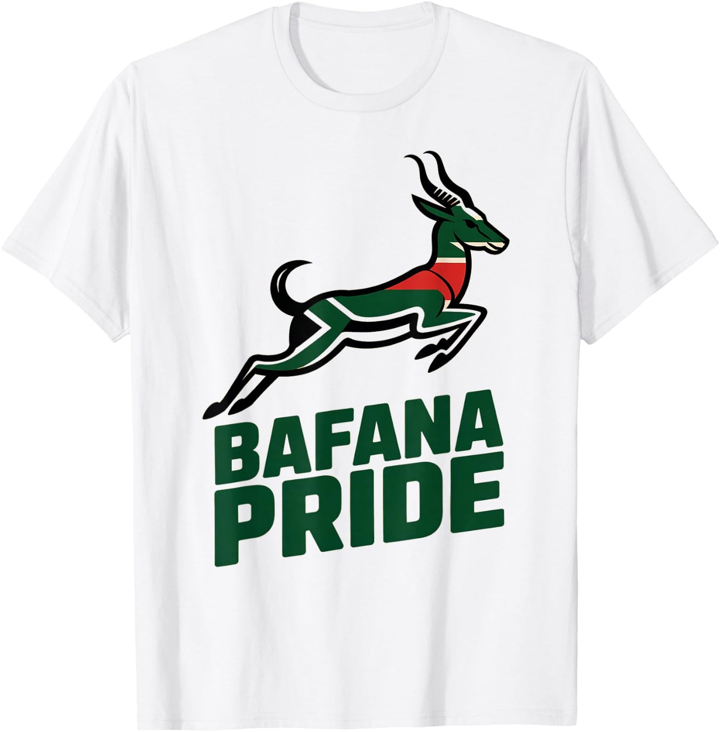 Proud South Africa BAFANA Pride Cheer Favorite Country T-Shirt - T-Shirt | White