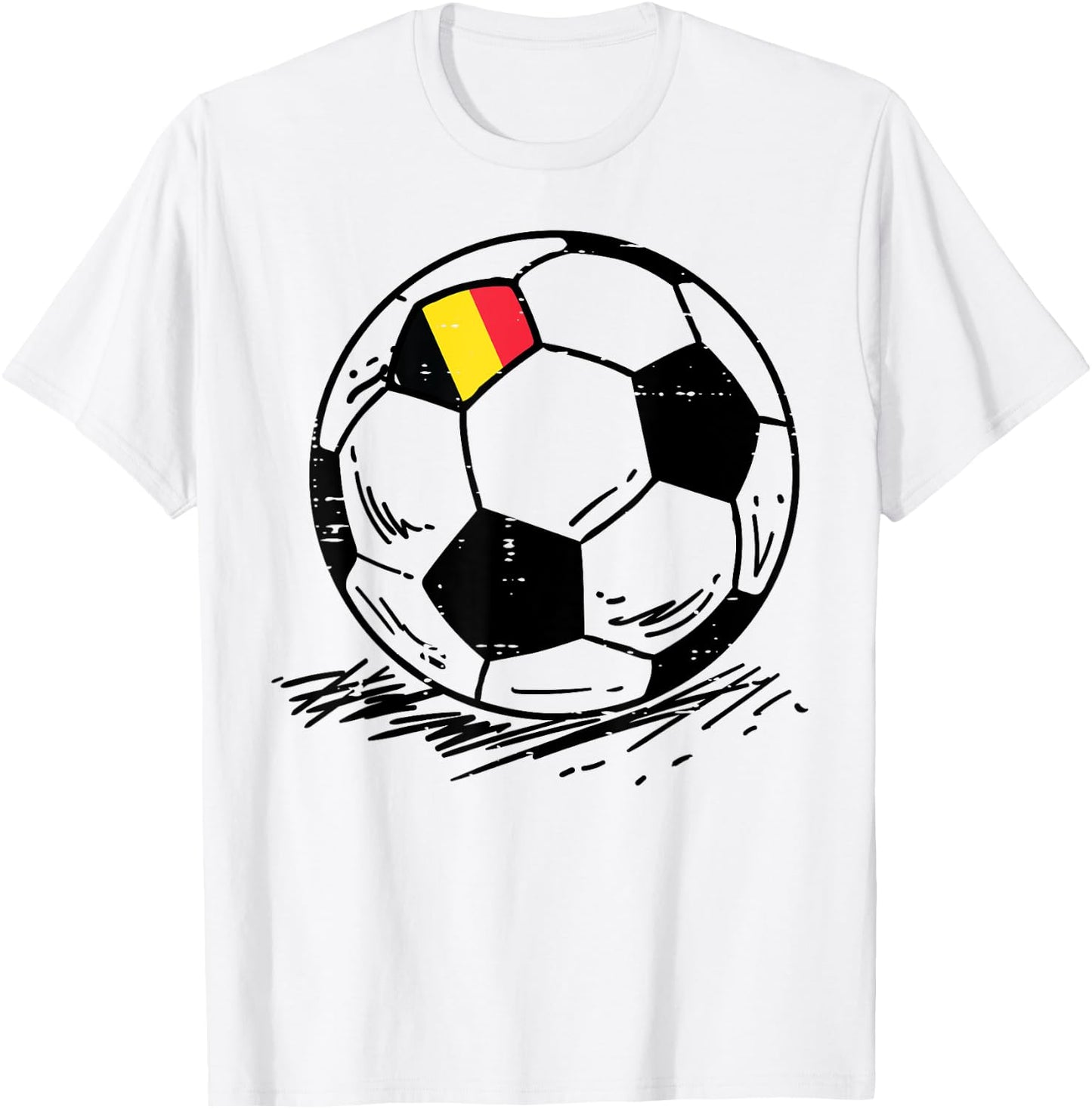 Belgium Flag Belgian Soccer Football Fan Men Women Kids T-Shirt - T-Shirt | White