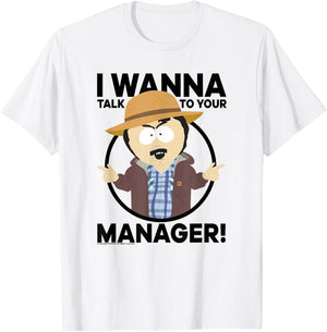 South Park Talk to Your Manager T-Shirt - T-Shirt | White
