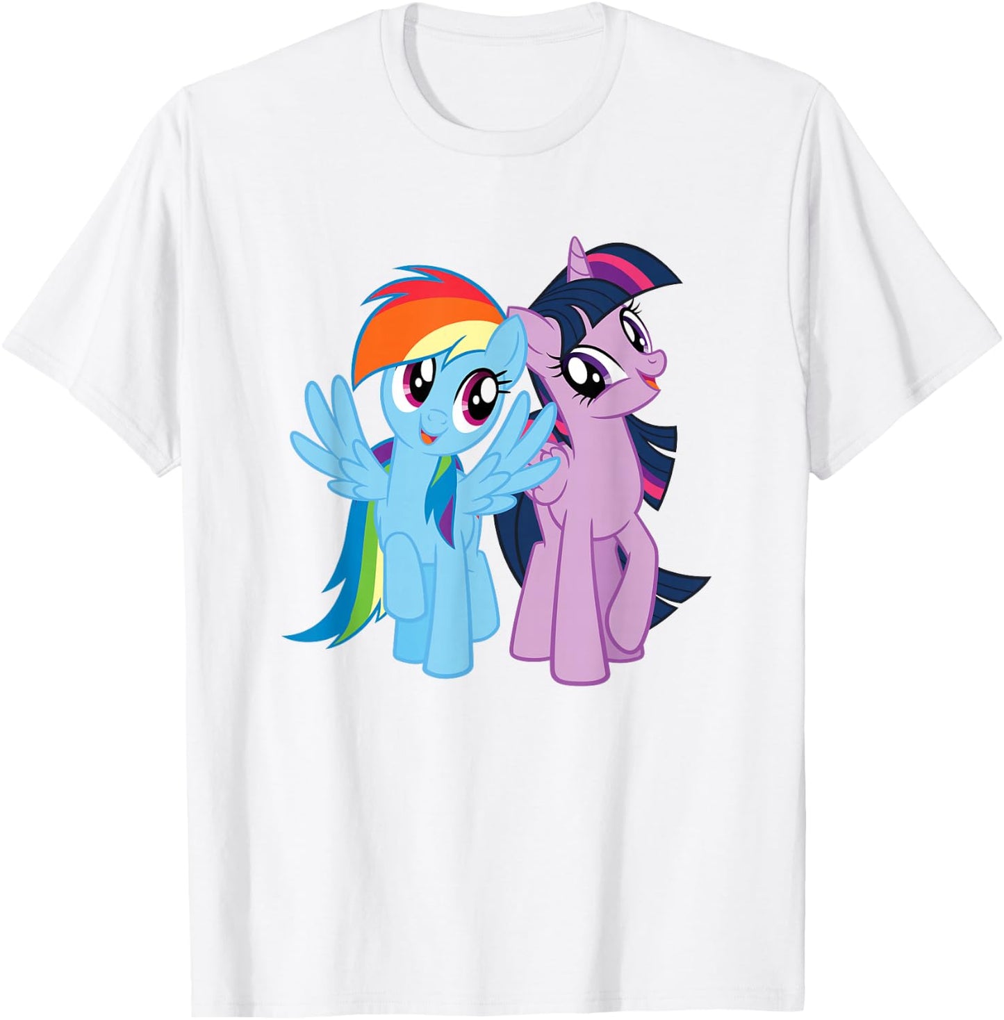 My Little Pony Rainbow Dash and Twilight Sparkle T-Shirt - T-Shirt | White