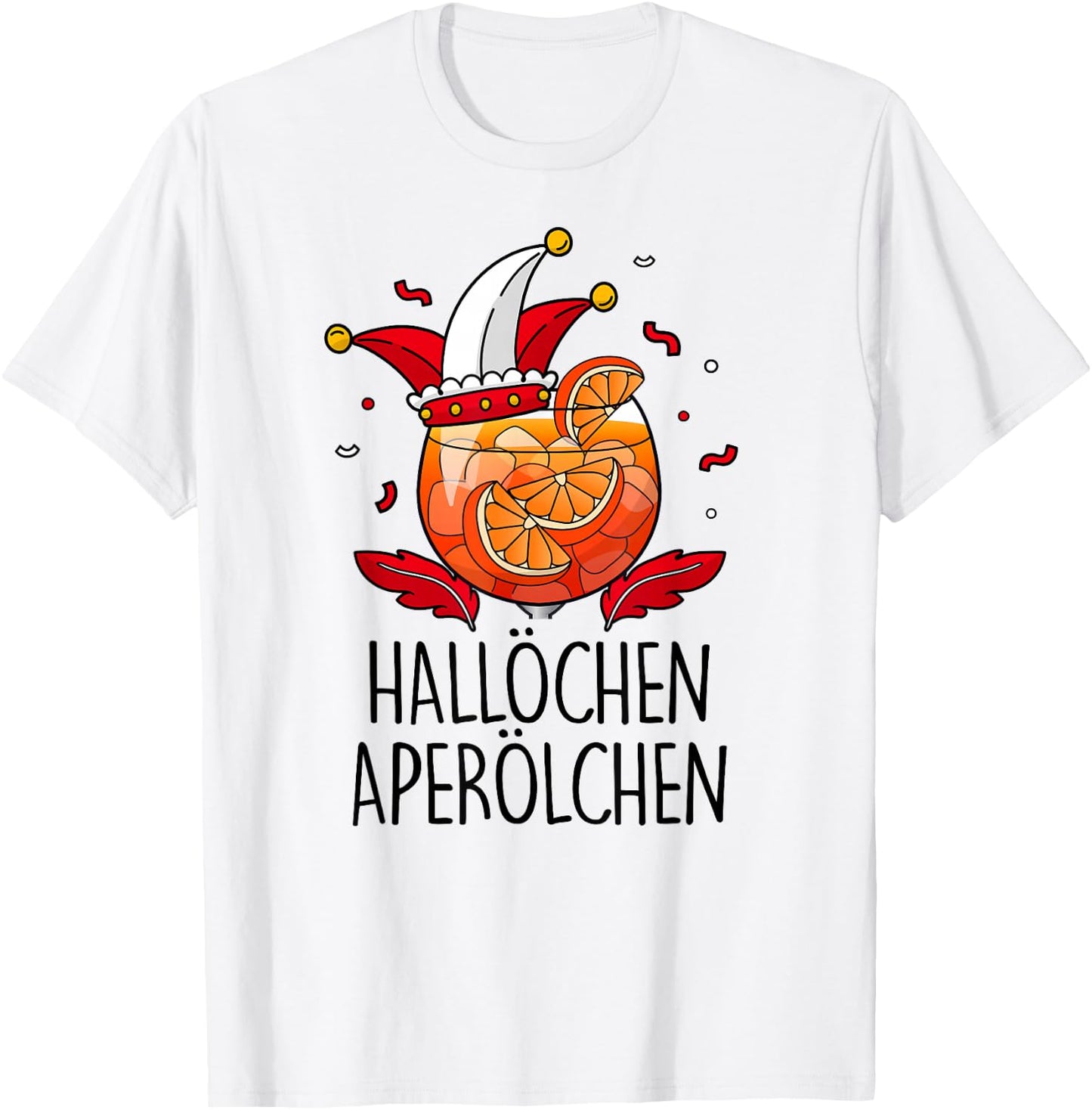 HALLÖCHEN APERÖLCHEN X Köln Carnival Fancy Dress Spray Costume , White T-Shirt - T-Shirt | White