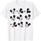 Disney Mickey And Friends Mickey Mouse Faces Grid T-Shirt - T-Shirt | White