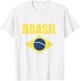 Brasil Fußball Brasilien Trikot Fanartikel Brasilien T-Shirt - T-Shirt | White