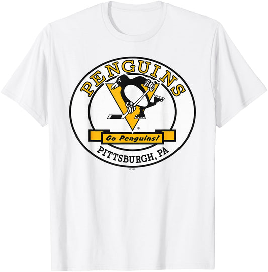 Pittsburgh Penguins Go Gray Officially Licensed T-Shirt - T-Shirt | White