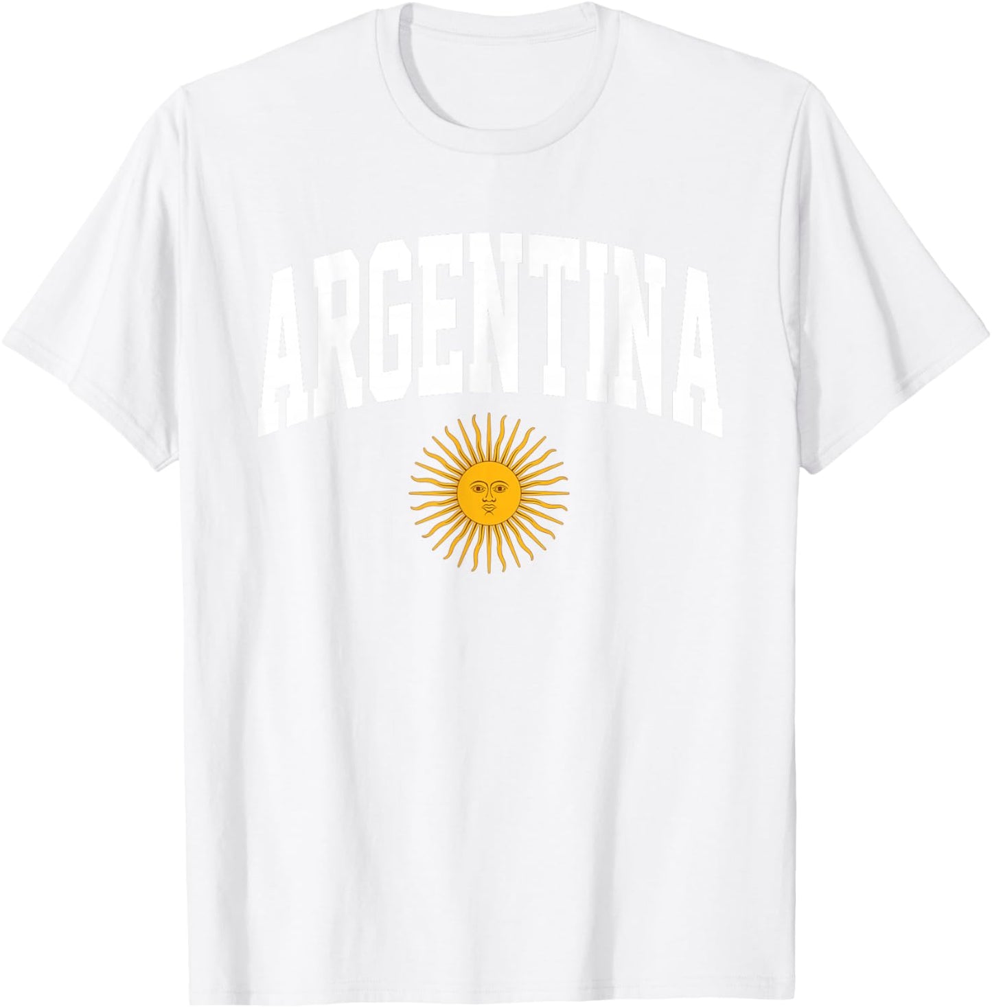 Argentina Flag National Pride Graphic Sports Fans Support T-Shirt - T-Shirt | White