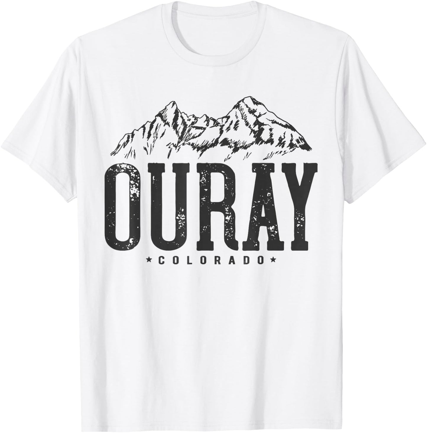 Ouray Mountain I Mountains Ouray Colorado T-Shirt - T-Shirt | White