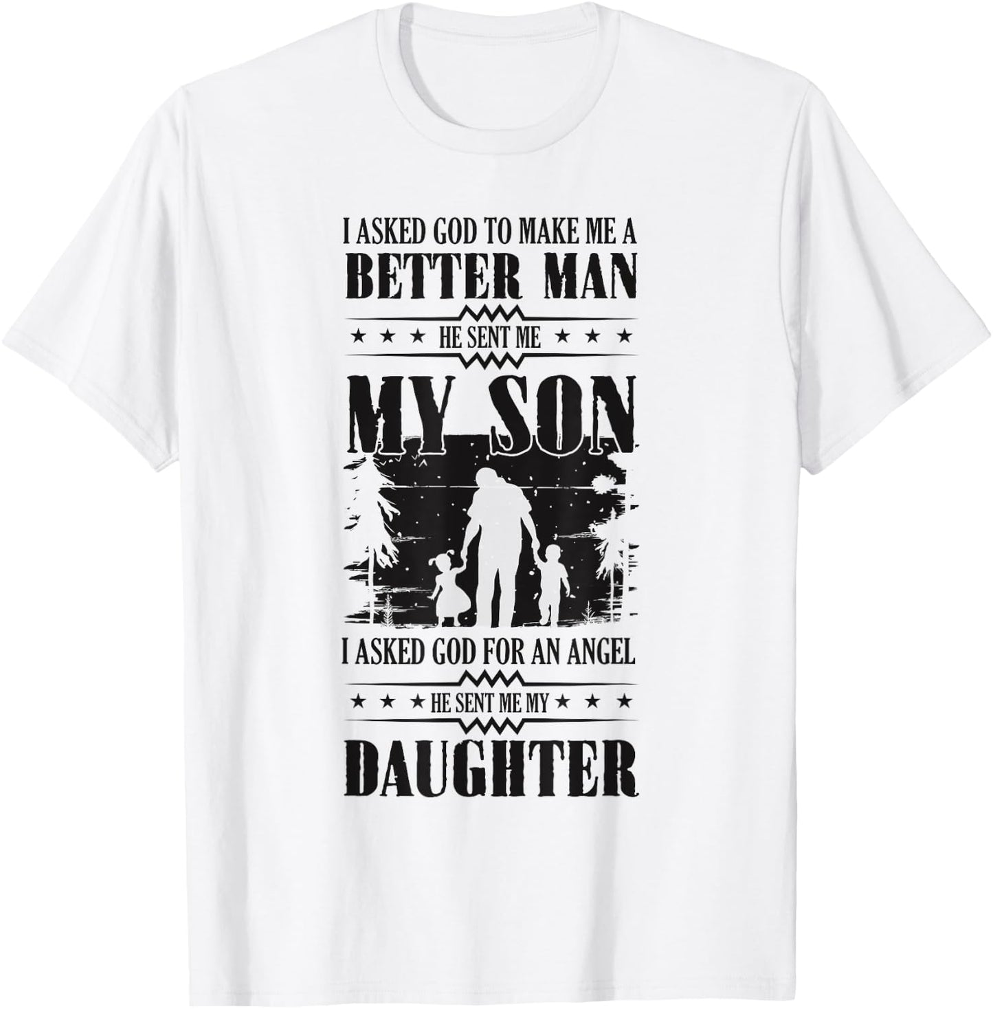 Dad Of Boy And Girl Dad Of Both T-Shirt - T-Shirt | White