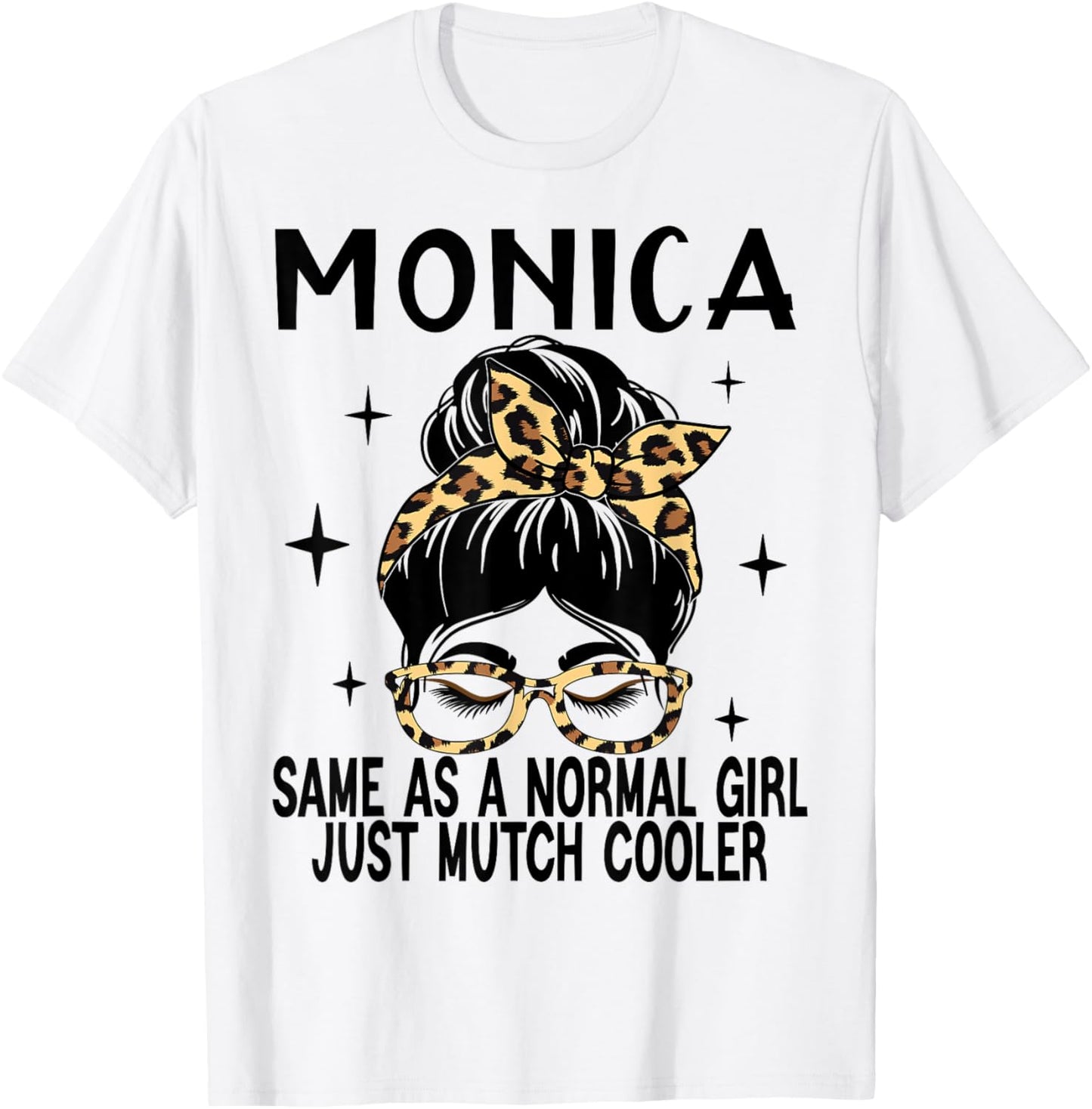 SwiftStyle Apparel MONICA Costume Cute Definition Personalized Name MONICA , Small T-Shirt - T-Shirt | White