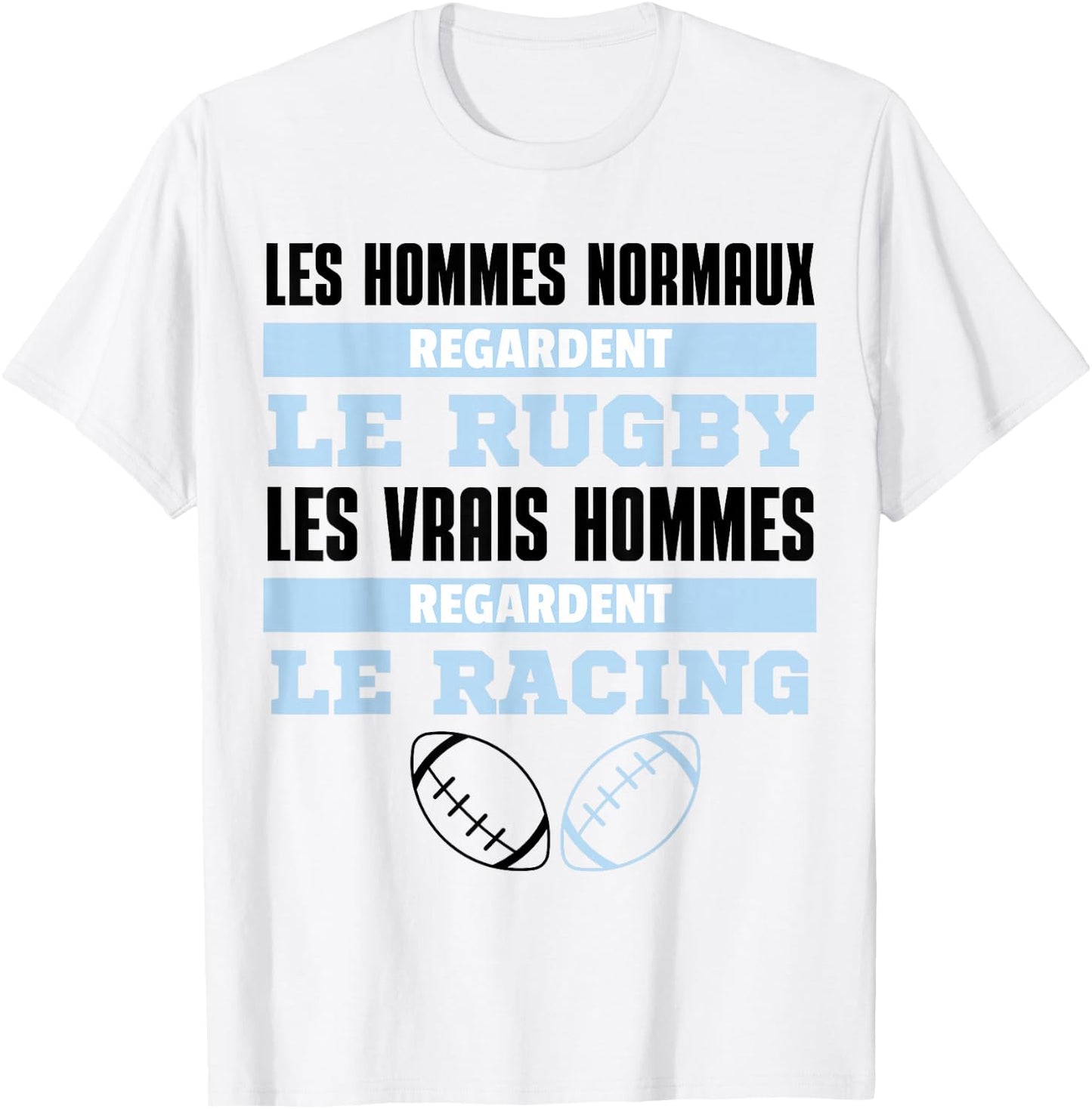 Supporter Rugby Racing Gift Humour , white, S T-Shirt - T-Shirt | White