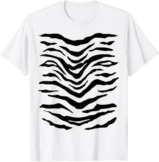 Tiger Costume Tiger Costume Tiger Pattern Tiger Stripes Pattern , orange T-Shirt - T-Shirt | White