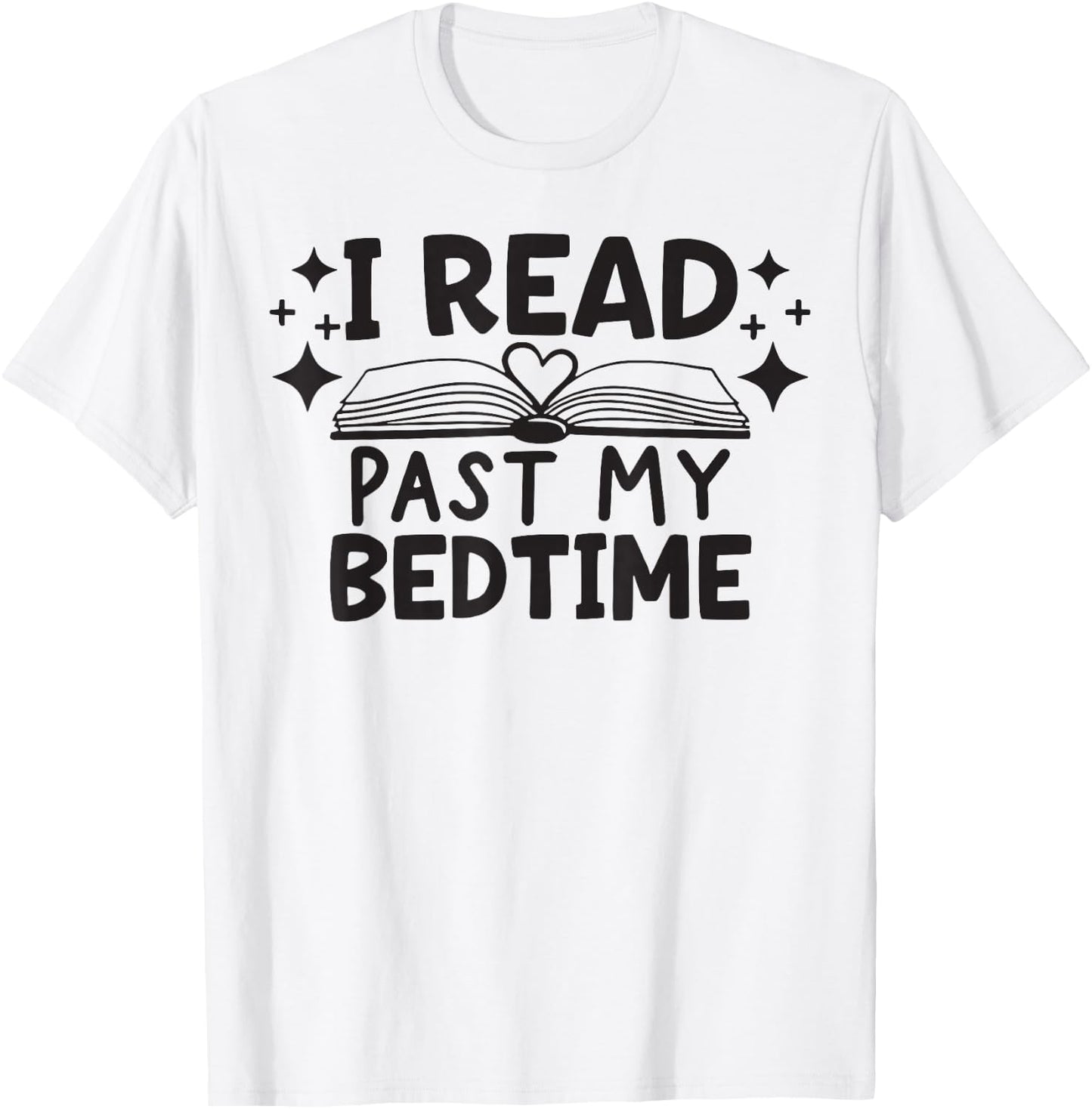 I Read Past My Bedtime T-Shirt - T-Shirt | White
