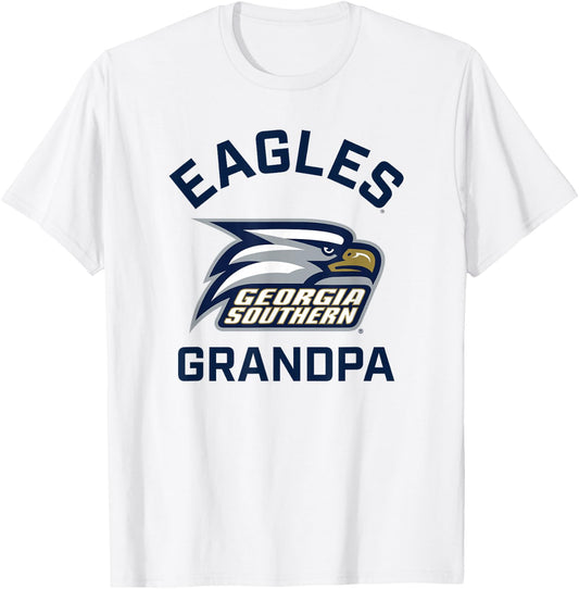 Georgia Southern University Eagles Arched Grandpa T-Shirt - T-Shirt | White
