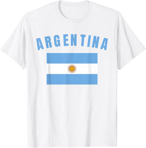 Argentinian Flag Bandera Men Women Boy Girl Argentina T-Shirt - T-Shirt | White