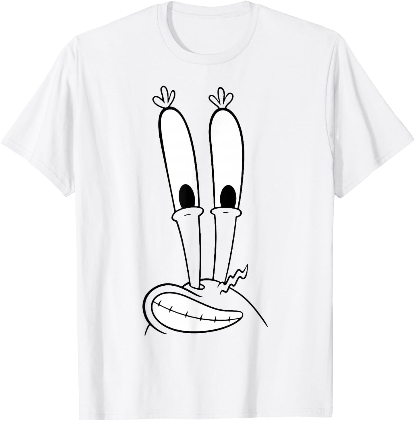 Spongebob Squarepants Mr. Krabs Smiling Big Face T-Shirt - T-Shirt | White