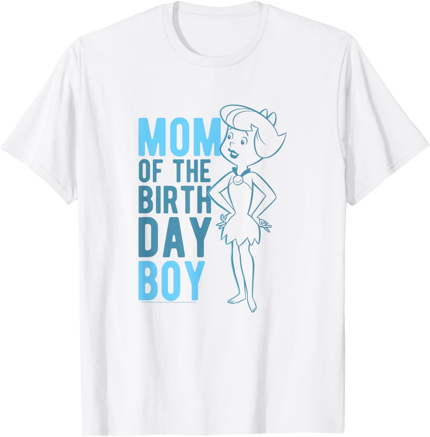 The Flintstones Betty Rubble Mom Of The Birthday Boy T-Shirt - T-Shirt | White