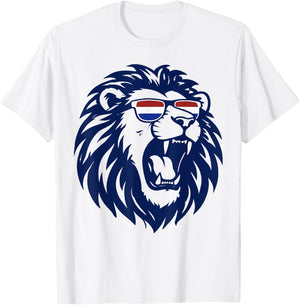 Nederland Netherlands Lion Dutch Holland Vintage Orange T-Shirt - T-Shirt | White