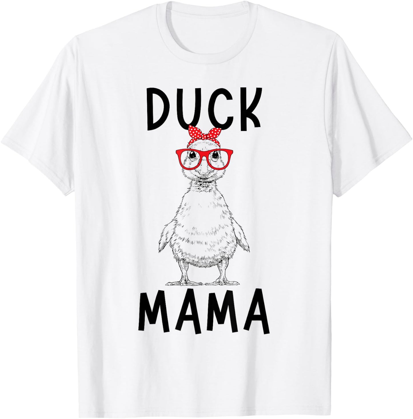 Duck Mama Duck Mom Farm Animal Mother's Day T-Shirt - T-Shirt | White