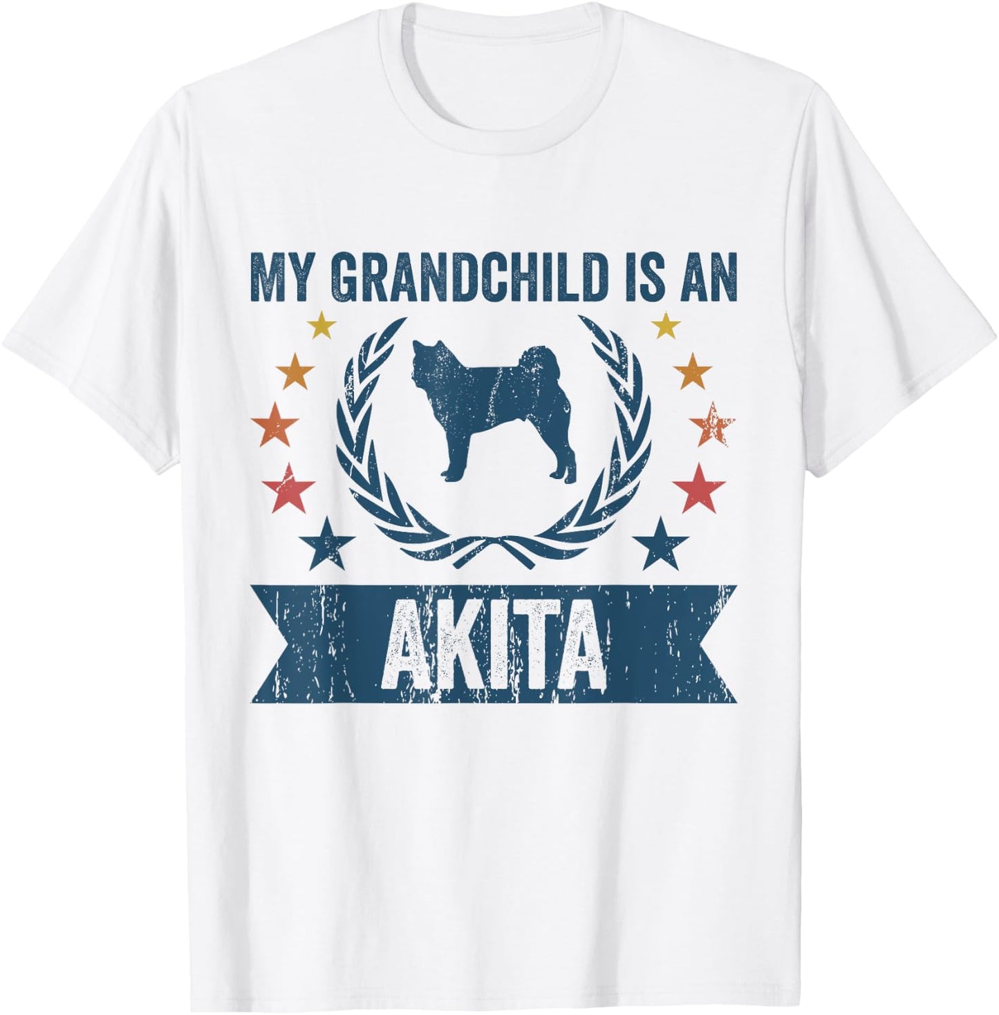 My Grandchild Is A Dog - Grandpa & Grandma Akita Women T-Shirt - T-Shirt | White
