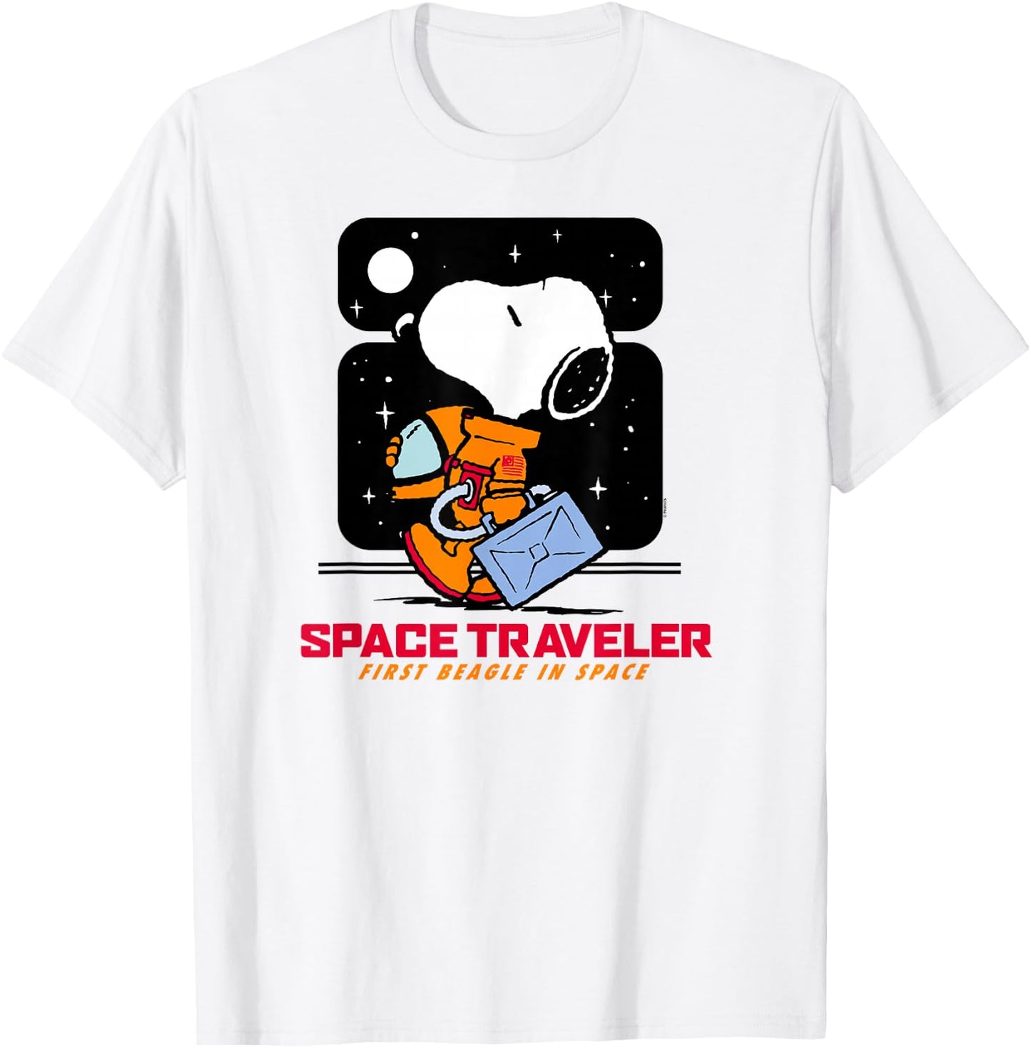 Peanuts Space Traveler Snoopy T-Shirt - T-Shirt | White