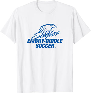 Embry-Riddle Aeronautical Eagles Soccer Sports Fan T-Shirt - T-Shirt | White