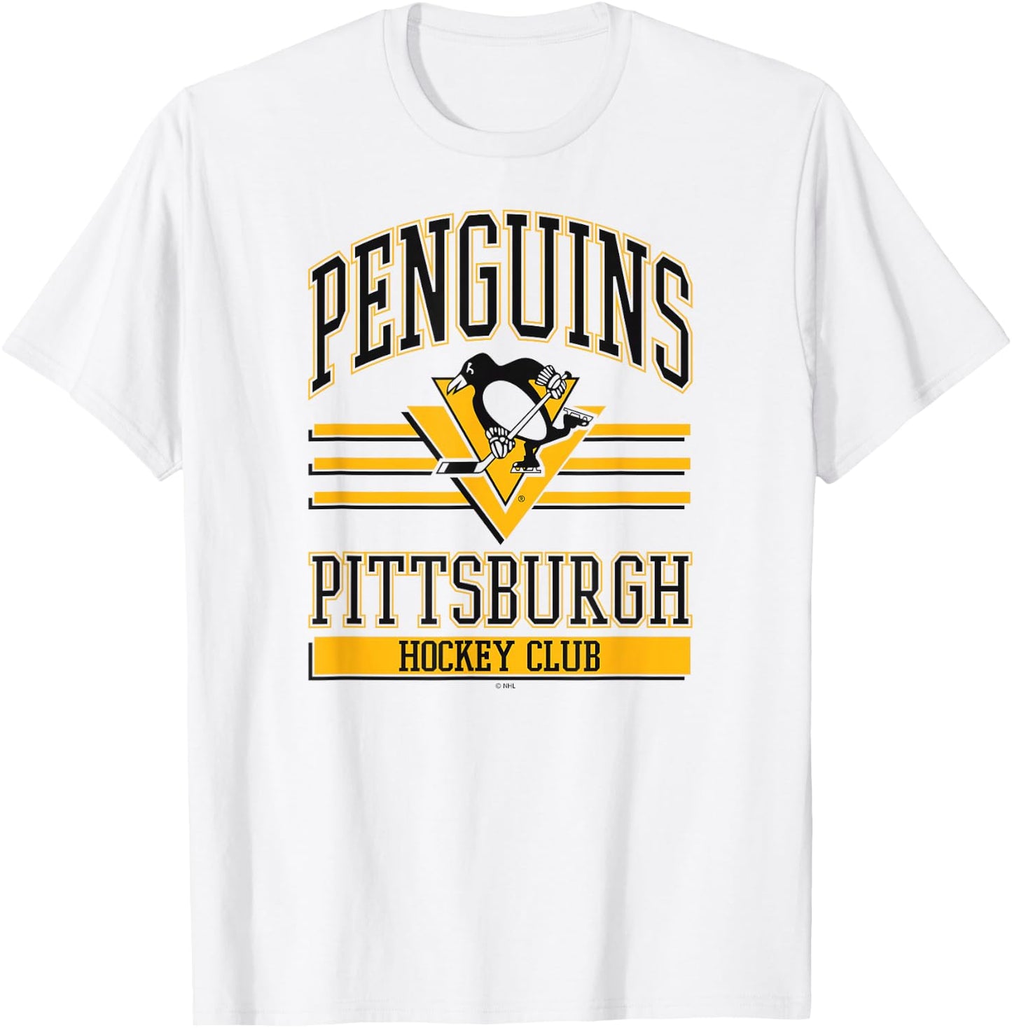 Pittsburgh Penguins Hockey Club White Officially Licensed T-Shirt - T-Shirt | White