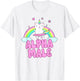 Alpha Male Unicorn Ironic Pink Funny Sarkastic Y2K Meme T-Shirt - T-Shirt | White