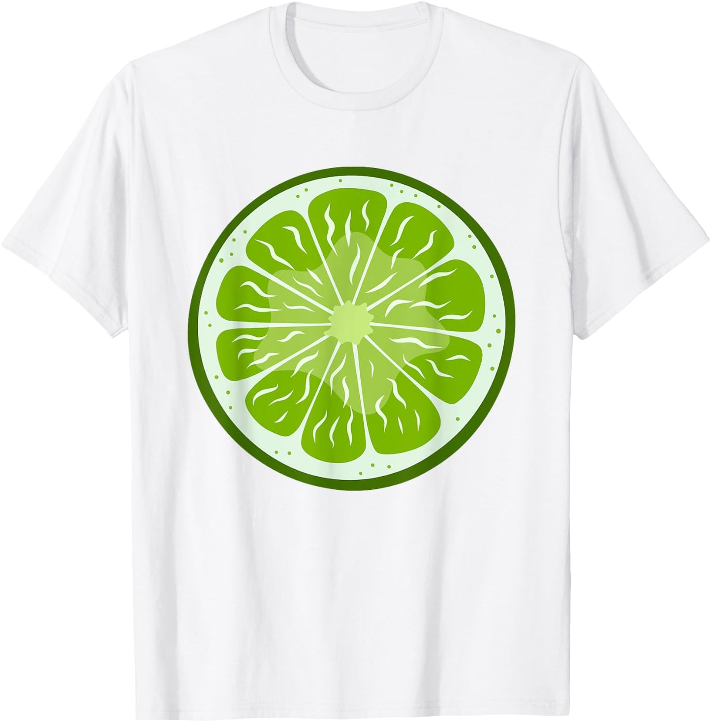 Lime Sliced Fruit Cute Easy Halloween Costume T-Shirt - T-Shirt | White