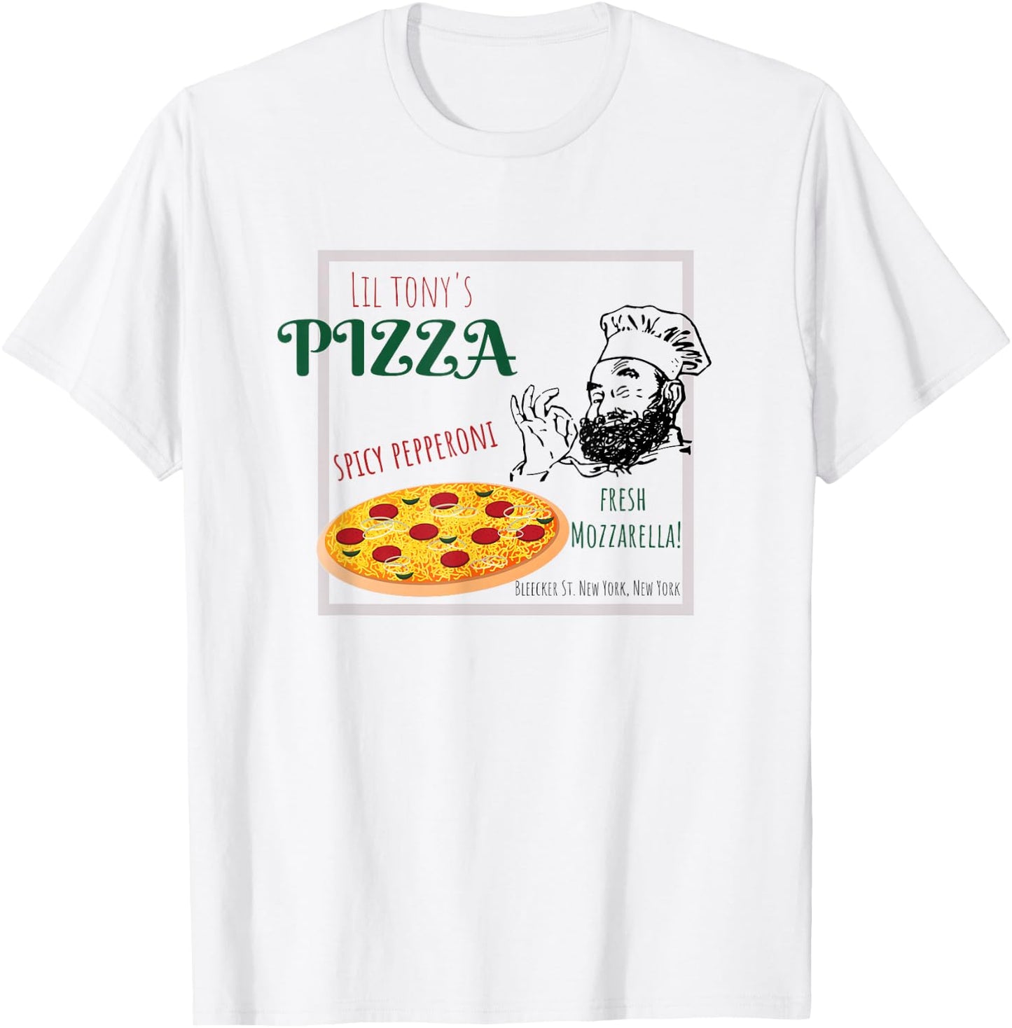Retro Pizza Parlor Funny T-Shirt - T-Shirt | White